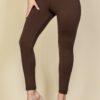 High-Waist Legging – Solid Stretch Knit, Medium-Weight