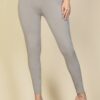 High-Waist Legging – Solid Stretch Knit, Medium-Weight