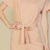 Relaxed Rib-Knit Tie Waist Jumpsuit in Four Colors