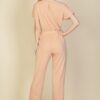 Relaxed Rib-Knit Tie Waist Jumpsuit in Four Colors