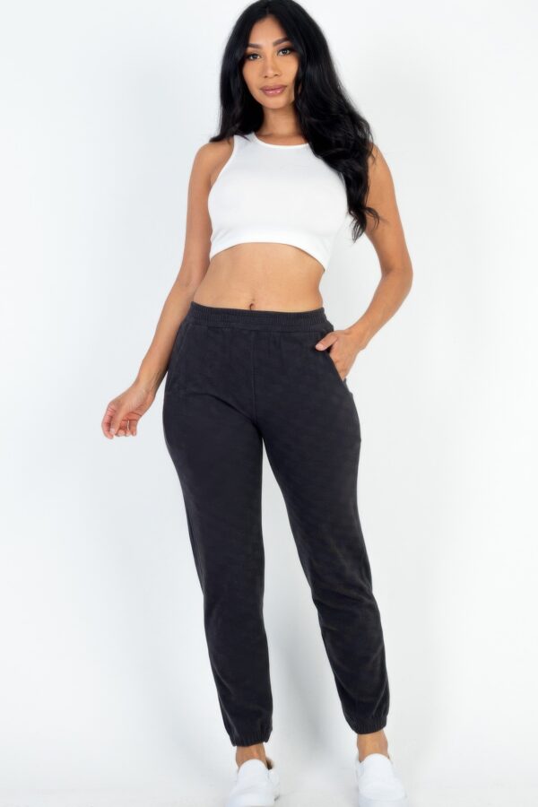 Ribbed Side Pocket Joggers – Two-Tone Brushed Rib