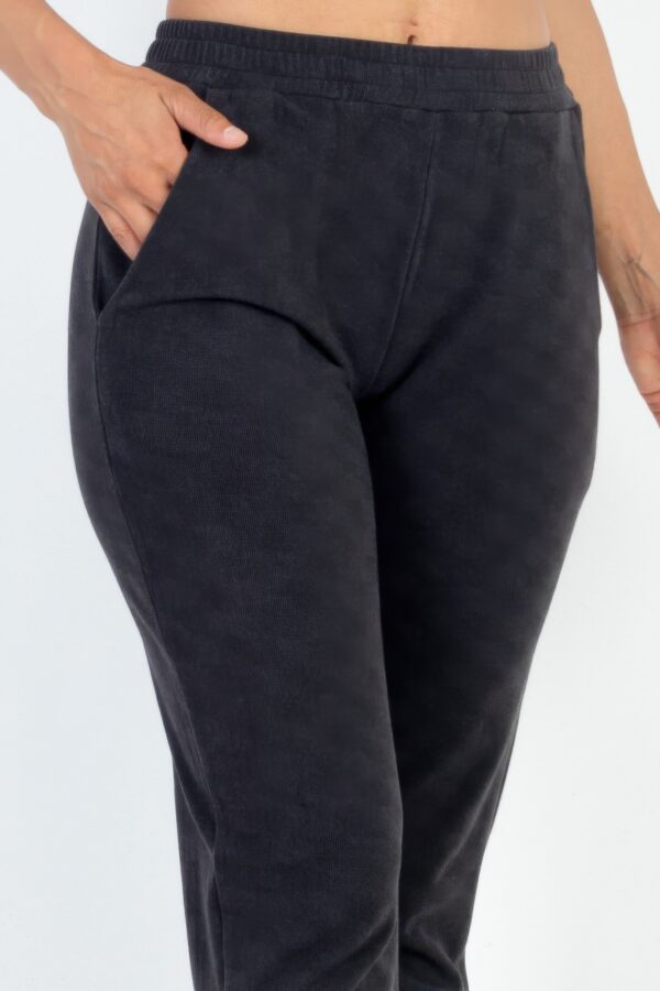 Ribbed Side Pocket Joggers – Two-Tone Brushed Rib