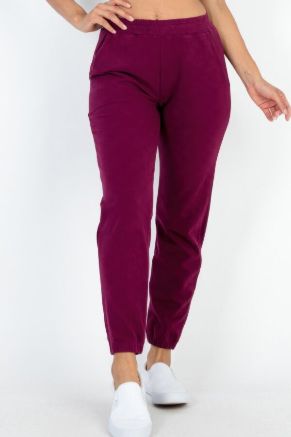 Ribbed Side Pocket Joggers – Two-Tone Brushed Rib