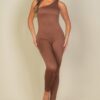 Asymmetrical One-Shoulder High-Stretch Jumpsuit