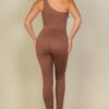Asymmetrical One-Shoulder High-Stretch Jumpsuit
