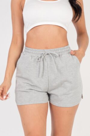 French Terry Shorts – High-Stretch Mid-Rise