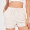 French Terry Shorts – High-Stretch Mid-Rise