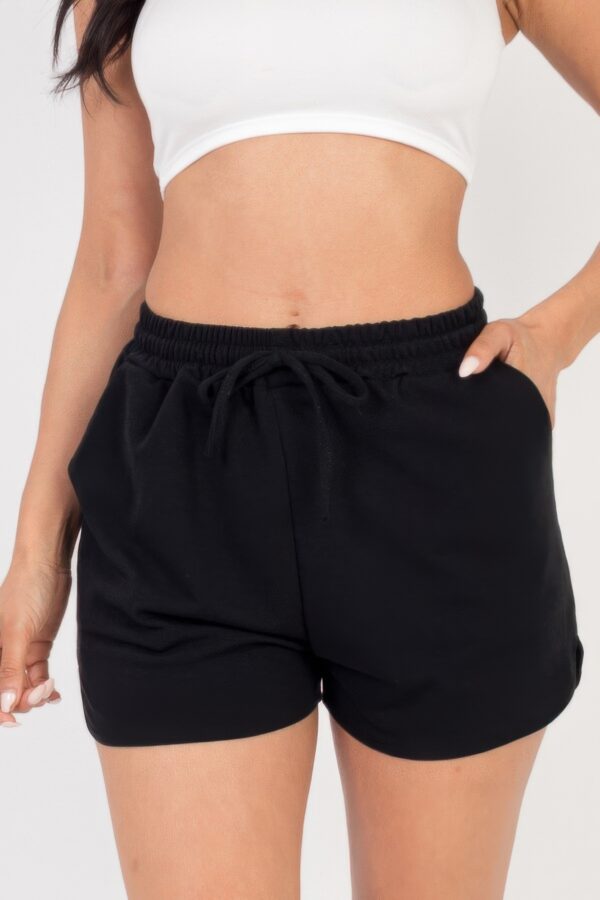 French Terry Shorts – High-Stretch Mid-Rise