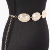 Multi Metal Chain Belt with Shimmering Discs