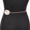 Multi Metal Chain Belt with Shimmering Discs