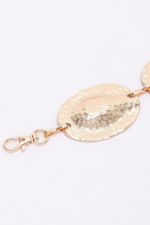 Multi Metal Chain Belt with Shimmering Discs