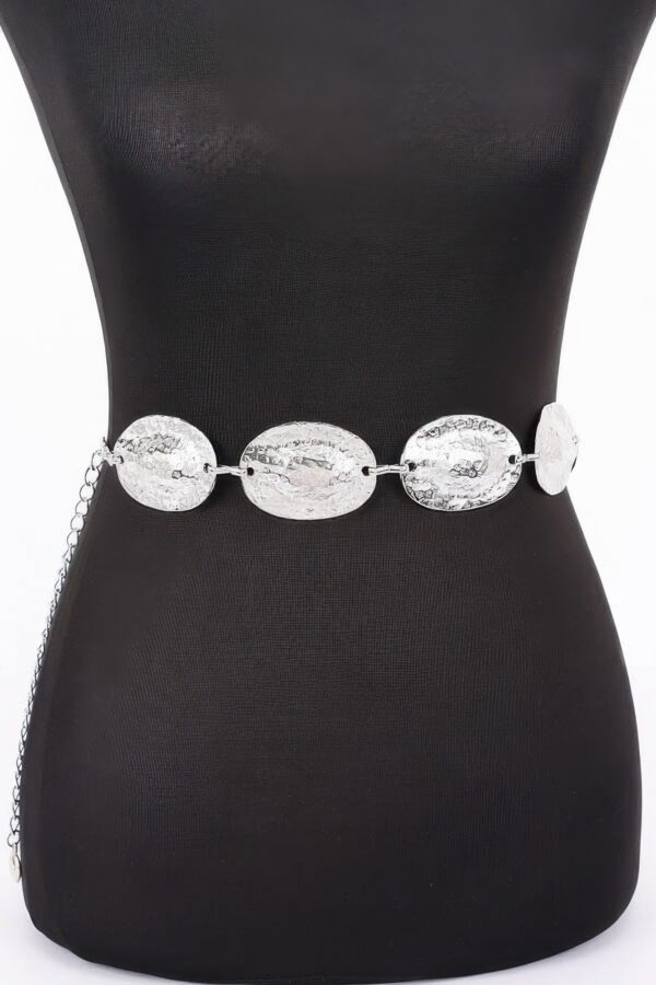 Multi Metal Chain Belt with Shimmering Discs