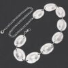 Multi Metal Chain Belt with Shimmering Discs
