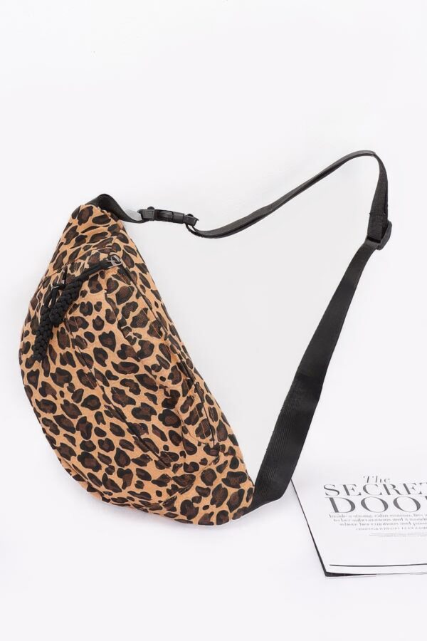 Cotton Canvas Leo Crossbody Bag – Leopard Print