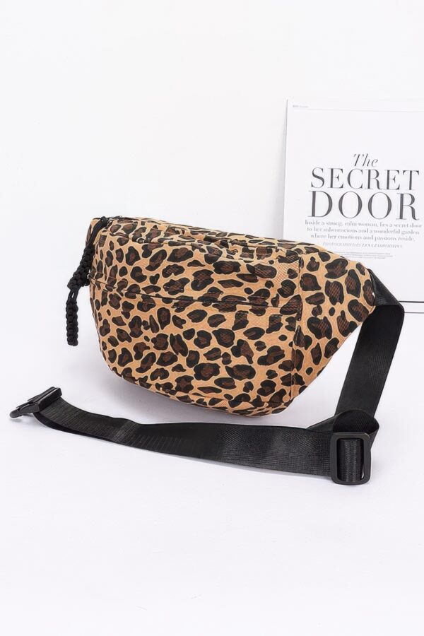 Cotton Canvas Leo Crossbody Bag – Leopard Print