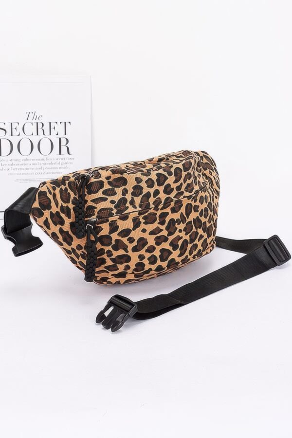 Cotton Canvas Leo Crossbody Bag – Leopard Print