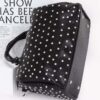 Rhinestone Studded Bowling Bag – PU Handbag
