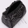 Rhinestone Studded Bowling Bag – PU Handbag
