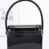 Enamel Top Handle Flap Bag with Chain Strap