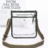 Clear PVC School Bag with Adjustable Strap – 9 x 9.5 x 4 in