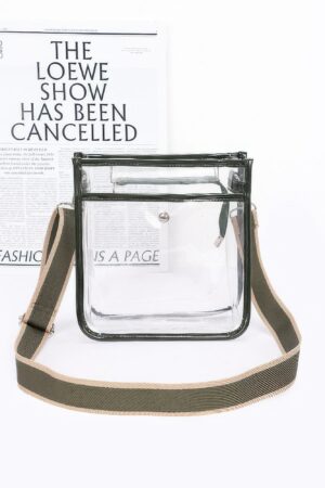 Clear PVC School Bag with Adjustable Strap – 9 x 9.5 x 4 in