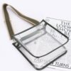Clear PVC School Bag with Adjustable Strap – 9 x 9.5 x 4 in