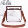 Clear PVC School Bag with Adjustable Strap – 9 x 9.5 x 4 in