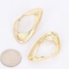 Gold Plated Triangular Earrings – Gold Tone Statement