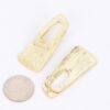 Gold Plated Geometric Drop Earrings – Gold Tone