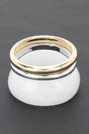 Multicolor Resin & CCB Bangle Set – 3 Pieces