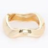 Gold Metal Spring Hinge Bracelet – Curved Bangle