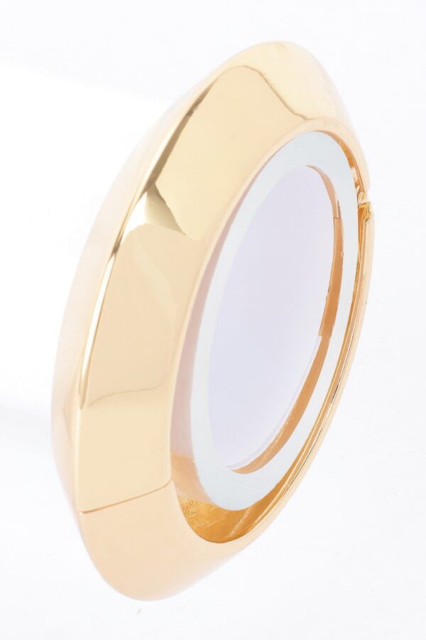Metal Spring-Hinge Bracelet – Gold Bangle
