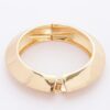 Metal Spring-Hinge Bracelet – Gold Bangle