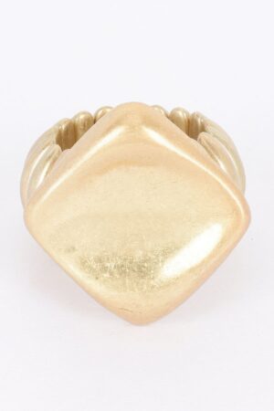 Alloy Casting Spring Hinge Bracelet – Gold Finish