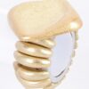 Alloy Casting Spring Hinge Bracelet – Gold Finish