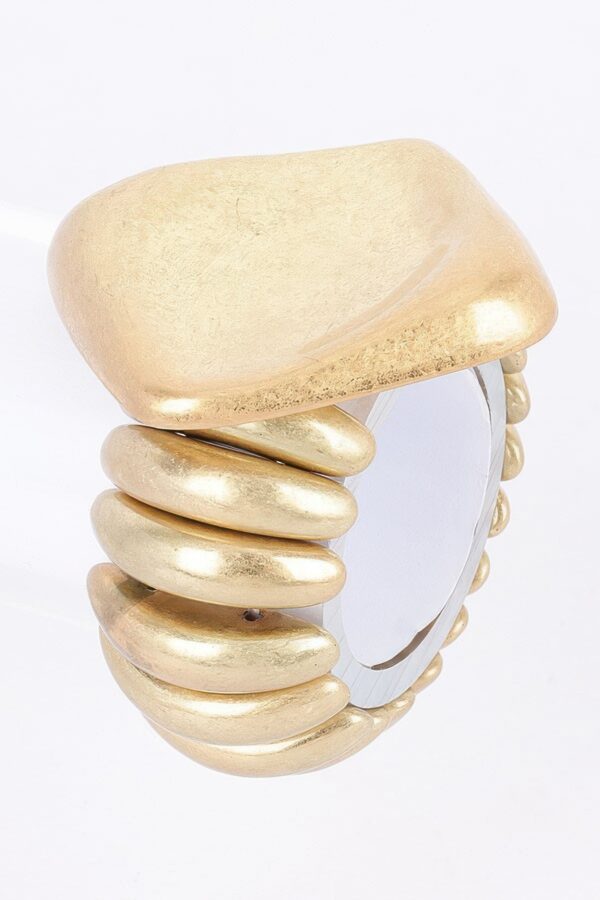 Alloy Casting Spring Hinge Bracelet – Gold Finish