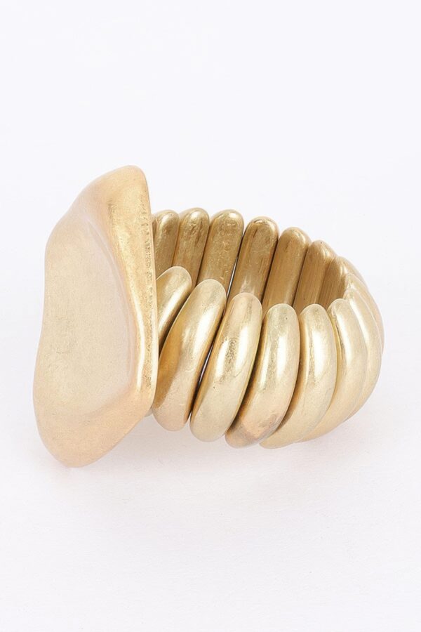 Alloy Casting Spring Hinge Bracelet – Gold Finish