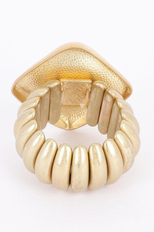 Alloy Casting Spring Hinge Bracelet – Gold Finish