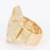 Leaf Motif Stretch Bracelet – Gold Alloy Finish
