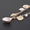 Multi-Pearl & Shell Charm Necklace – Gold or Cream