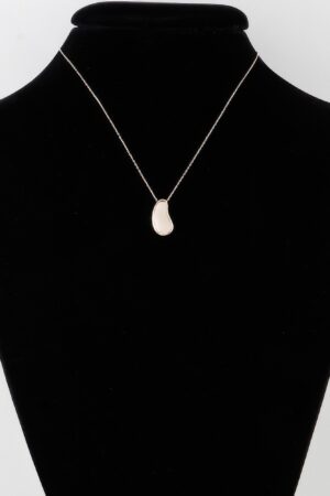Modern Teardrop Disc Chain Necklace – Gold & Silver