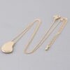 Modern Teardrop Disc Chain Necklace – Gold & Silver