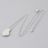 Modern Teardrop Disc Chain Necklace – Gold & Silver
