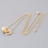 Always Together Chain Necklace with Ball Charm – Gold/Silver