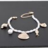 Under the Sea Jeweled Bracelet with Shells & Pearls
