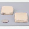 Square Frame Classic Shine Earrings – Gold or Silver