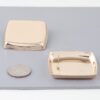 Square Frame Classic Shine Earrings – Gold or Silver