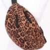 Faux Suede Leo Crossbody Bag – Leopard Print
