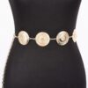 Multi Metal Chain Circle Belt – Gold & Silver Finish