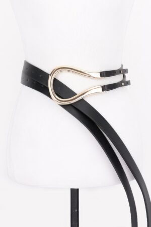 Metal PU Buckle Belt – Sleek PU Strap with Iron Buckle